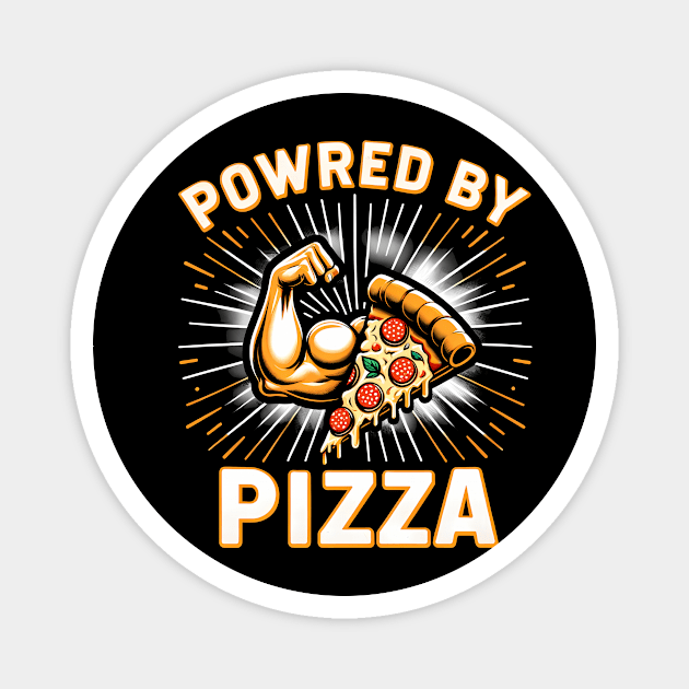 Funny Powered by Pizza Magnet by logiamerch